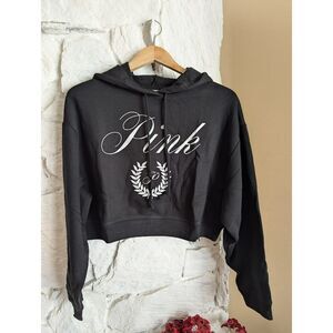 VS PINK Cropped Logo Hoodie-M